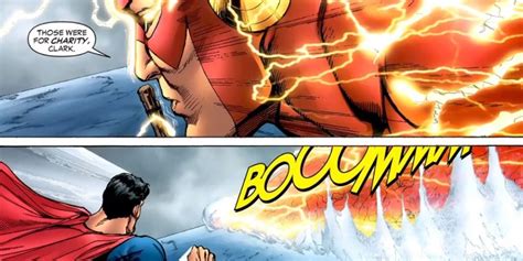 those were for charity clark|who is faster flash or superman.